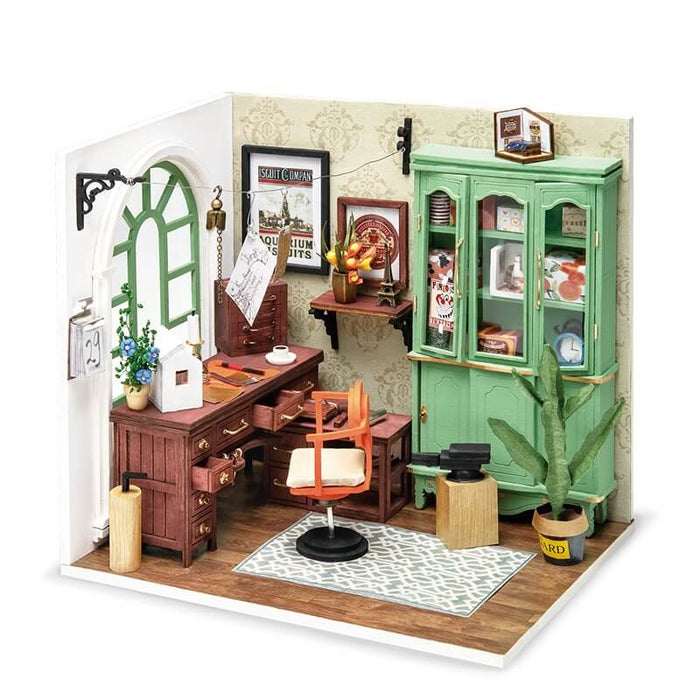 Robotime DIY Mini Dollhouse Jimmy’s Studio Home Office DGM07