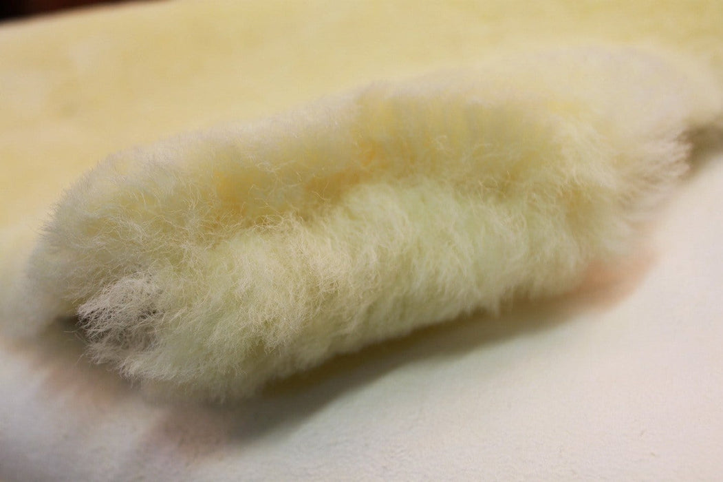 90-99CM Genuine Australian Premium Soft Sheepskin Lambskin Baby Rug Pelt Yellow