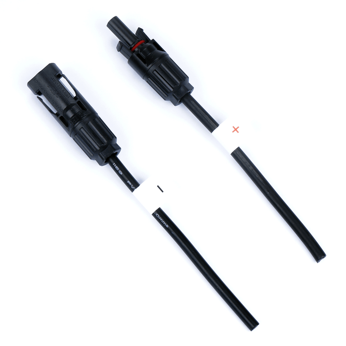 MC4 Solar Panel Connectors With 10cm Cable Male Female Set 30A  PV Photovoltaic