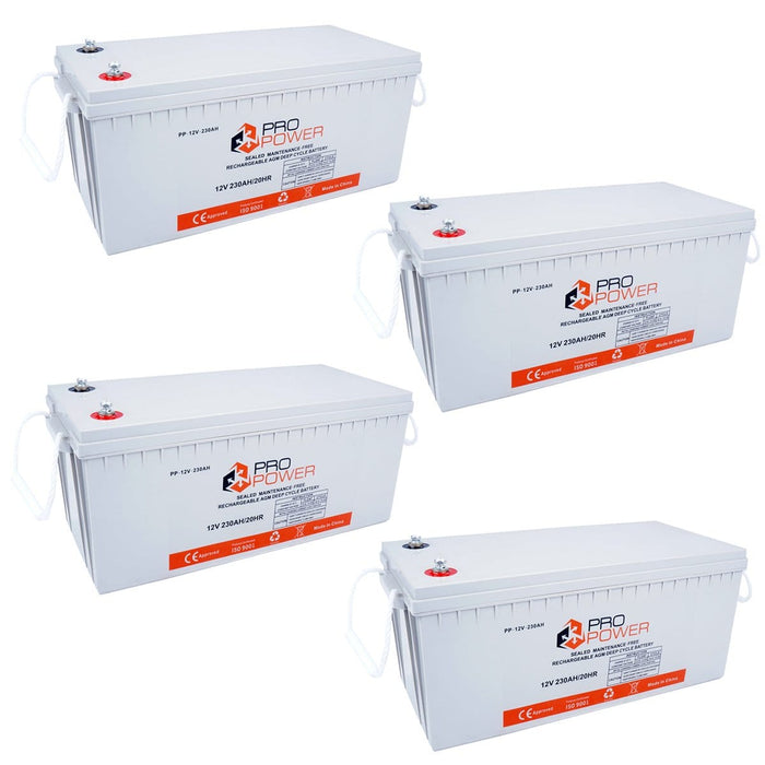 Pro Power 24V Volt 24V 460AH AGM Deepcycle Battery Bank 4wd Boat Solar System