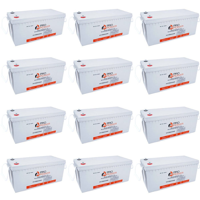 Pro Power 48V Volt 690AH AGM Deepcycle Battery Bank 4wd Boat Solar System