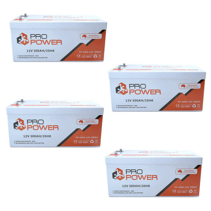 Pro Power 48V 300AH AGM Deepcycle Battery Bank Boat Solar System Off Grid