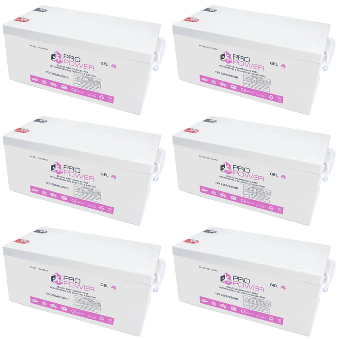 Pro Power 24V 750AH GEL Deepcycle Battery Bank Boat Solar System Off Grid