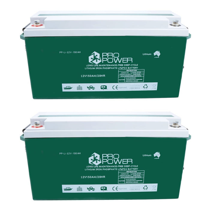 Pro Power 24V 150ah Lithium Iron LiFePo4 Deep Cycle Battery Solar 4WD Caravan