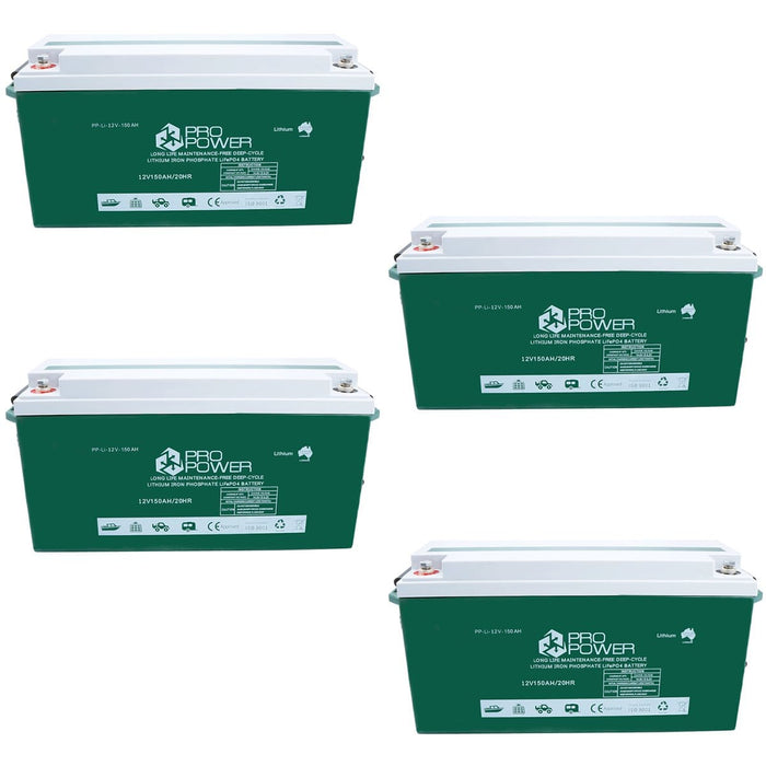 Pro Power 48V 150ah Lithium Iron LiFePo4 Deep Cycle Battery Solar 4WD Caravan