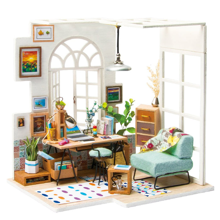 Robotime DIY Mini Dollhouse Building Model Home Decoration toys SOHO time