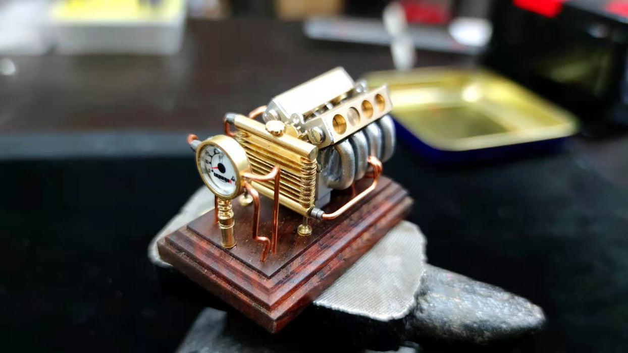 World Smallest Battery Powered V8 Engine 100% Handmade