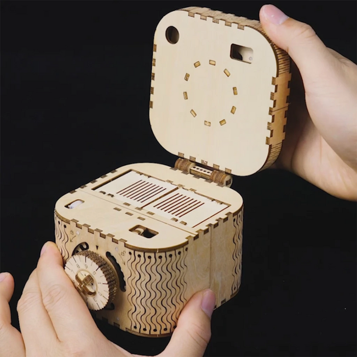 Robotime 3D Wooden Puzzle Model Building kits Treasure Box