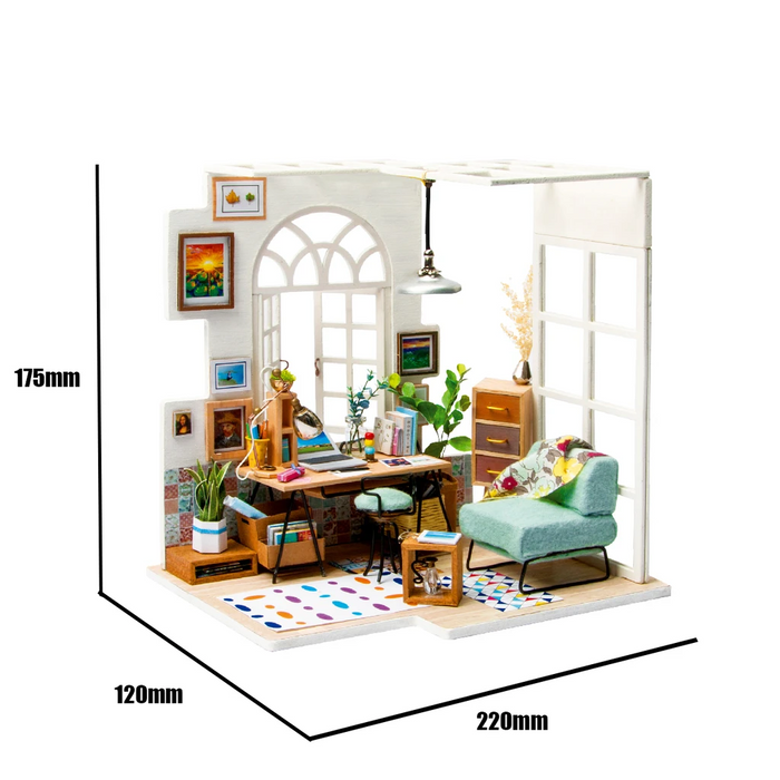 Robotime DIY Mini Dollhouse Building Model Home Decoration toys SOHO time