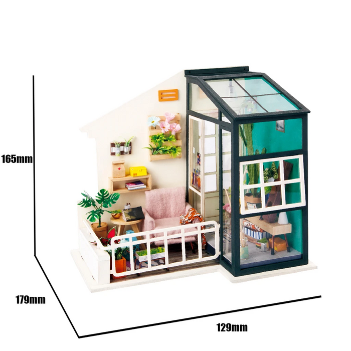 Robotime DIY Mini Dollhouse Building Model Home Decoration toys Balcony Daydreaming