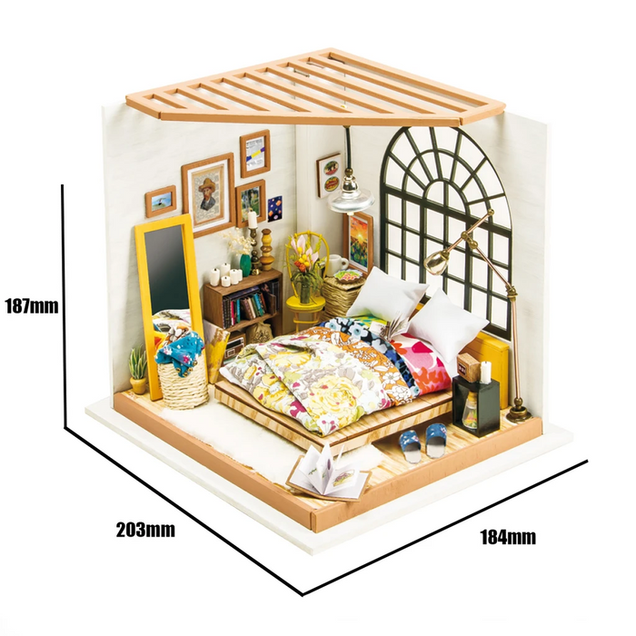 Robotime DIY Dollhouse Kit-Alice's Dreamy Bedroom