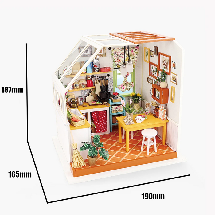 Robotime DIY Dollhouse Kit-Jason's Kitchen