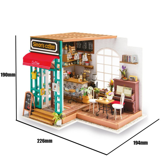 Robotime DIY Dollhouse Kit - Simon's Coffee