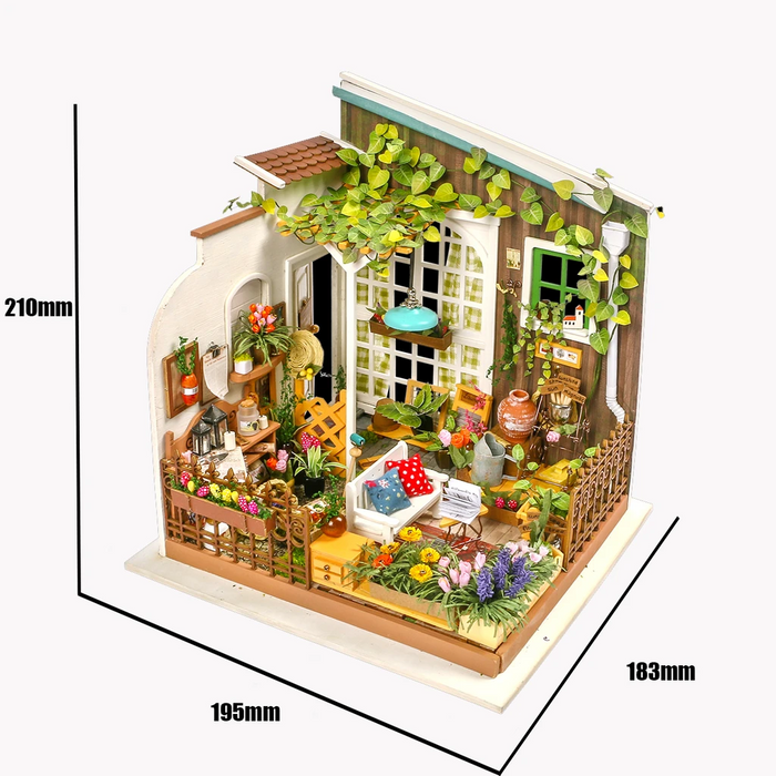 Robotime DIY Dollhouse Kit-Miller's Garden