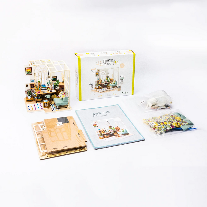 Robotime DIY Mini Dollhouse Building Model Home Decoration toys Balcony Daydreaming