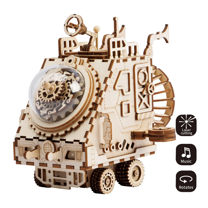 Robotime Steampunk Music Box- AM681-Spaceship