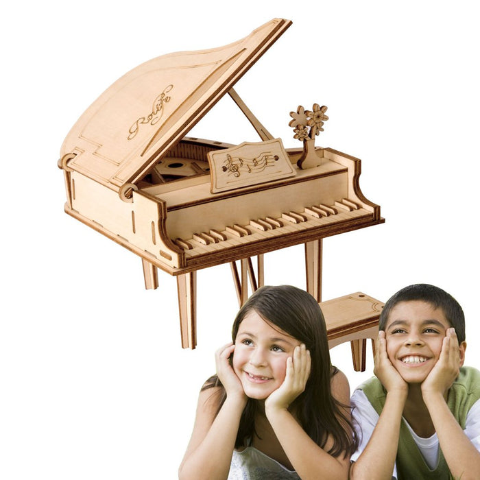 Robotime Modern 3D Wooden Puzzle-Non Animals Grand Piano