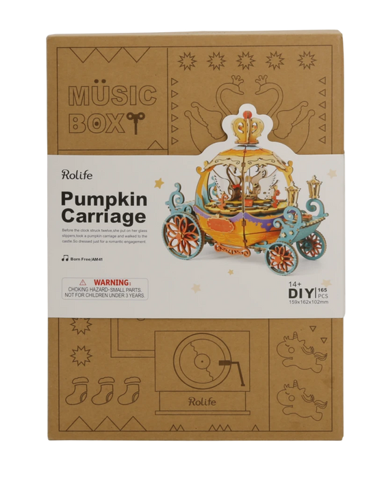 Robotime New Arrival DIY Music box - Pumpkin Carriage
