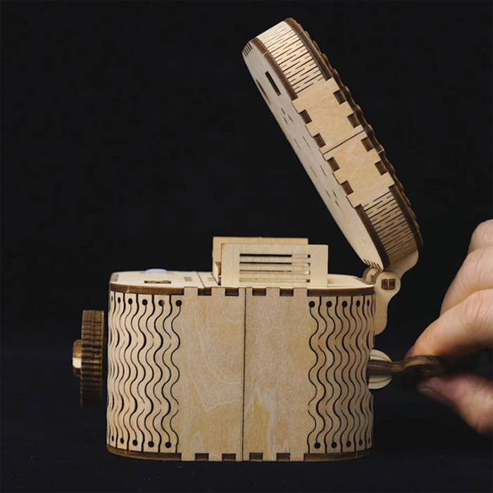 Robotime 3D Wooden Puzzle Model Building kits Treasure Box