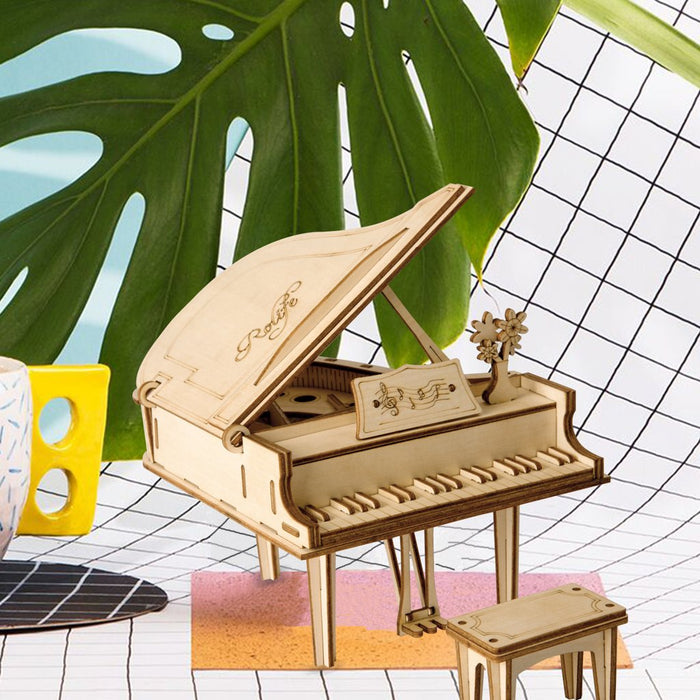 Robotime Modern 3D Wooden Puzzle-Non Animals Grand Piano