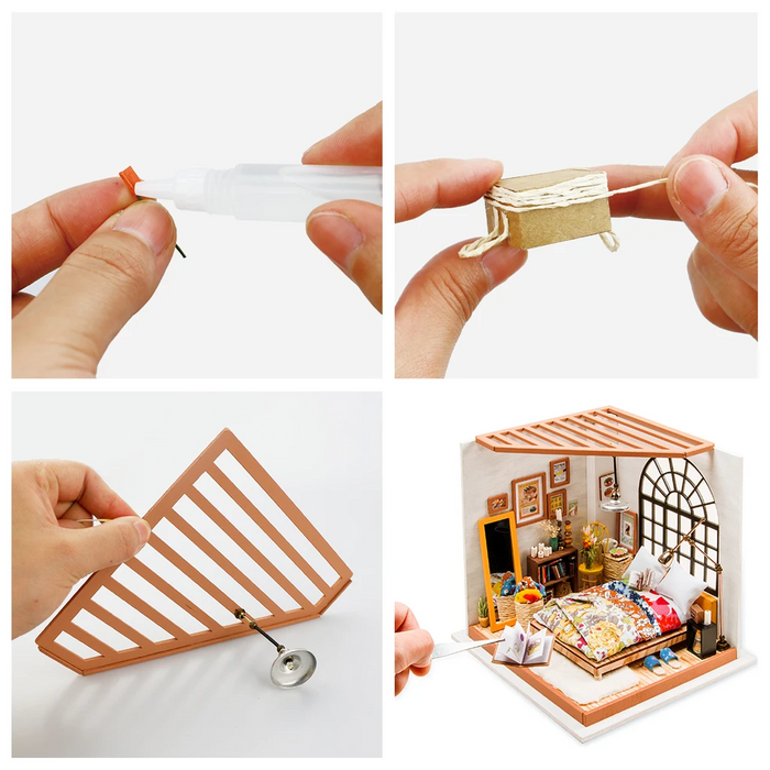 Robotime DIY Dollhouse Kit-Alice's Dreamy Bedroom