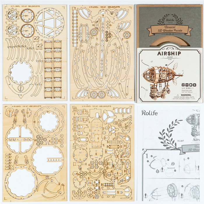 Robotime Modern 3D Wooden Puzzle-Non Animals