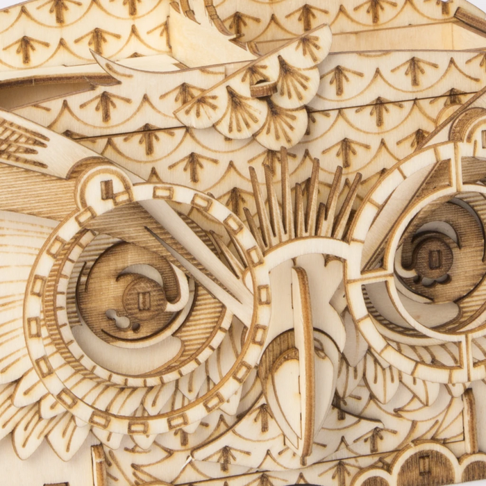 Robotime Modern 3D Wooden Puzzle-Non Animals Owl Box