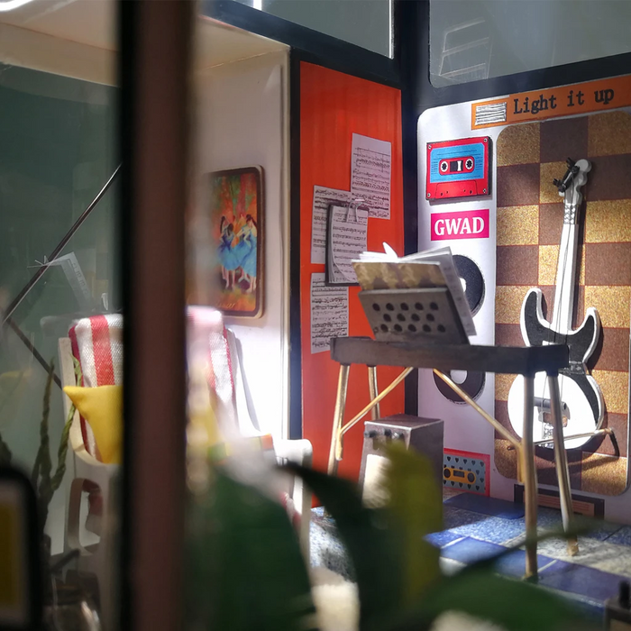 Robotime New Arrival - Dollhouse Series - Kevin's Studio with LED light