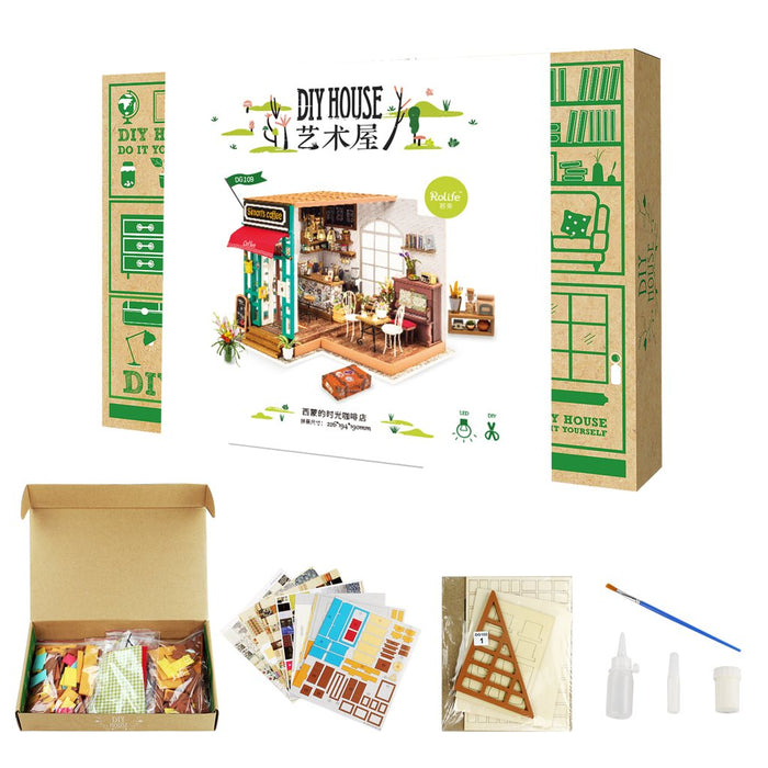 Robotime DIY Dollhouse Kit - Simon's Coffee