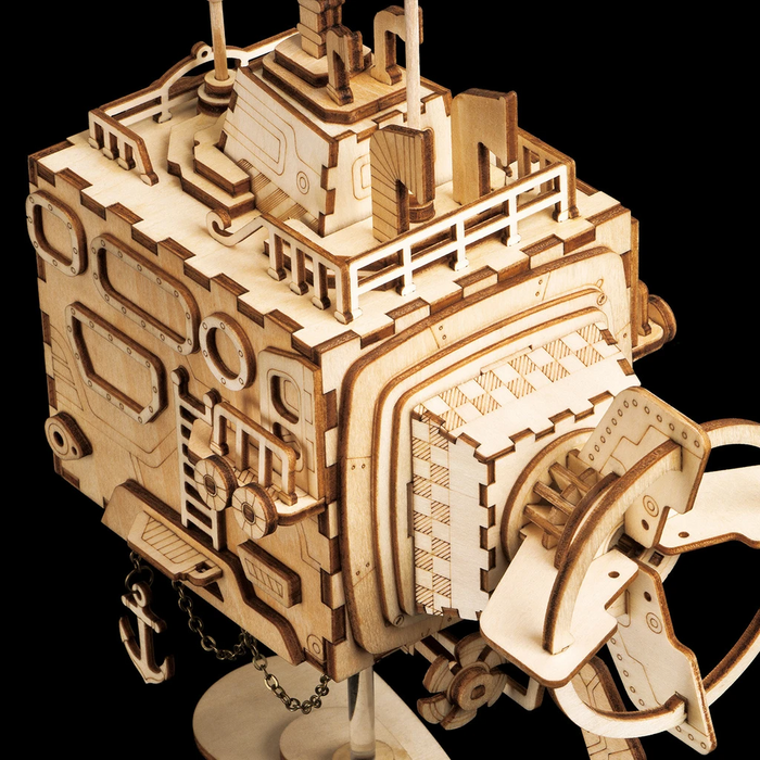 Robotime Steampunk Music Box-AM680 Submarine