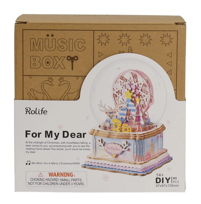 Robotime DIY Wooden Music Box For my dear