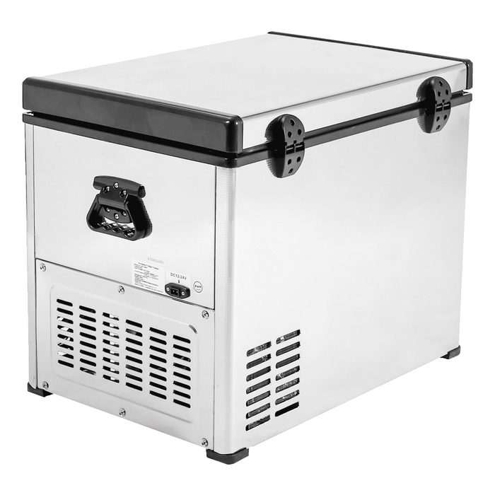 Kooltron 60L Stainless Steel Dual Compartment Fridge / Freezer Camping 12v24v 240v