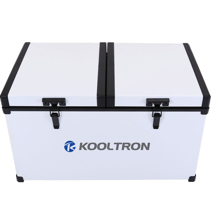 Kooltron 72L Low Profile Dual Compartment Fridge / Freezer Camping 12v 24v 240v