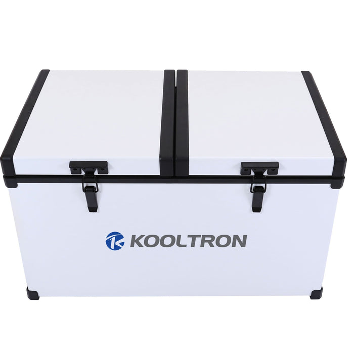 Kooltron 58L Low Profile Dual Compartment Fridge / Freezer Camping 12v 24v 240v