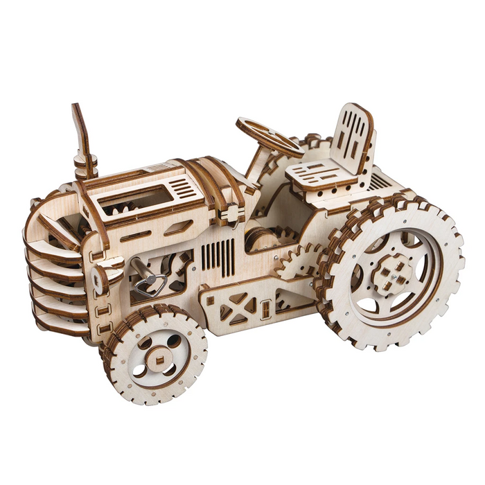 Robotime 3D Puzzle Movement Assembled Wooden Tractor