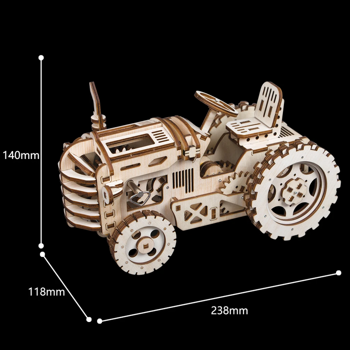 Robotime 3D Puzzle Movement Assembled Wooden Tractor