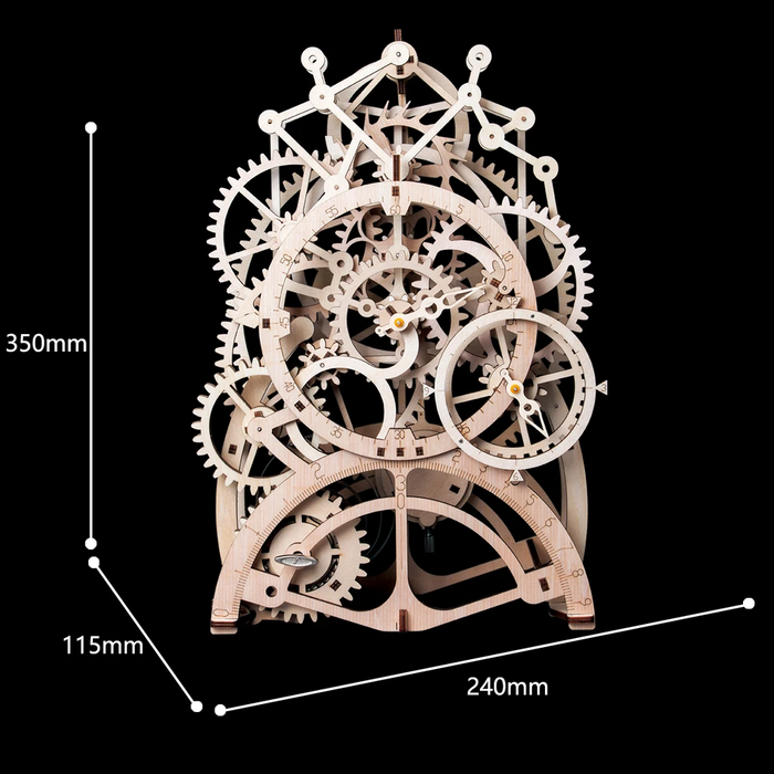 Robotime 3D Puzzle Movement Assembled Wooden Pendulum clock