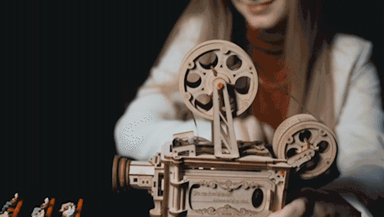 Robotime 3D Puzzle Movie Projector - Vitascope