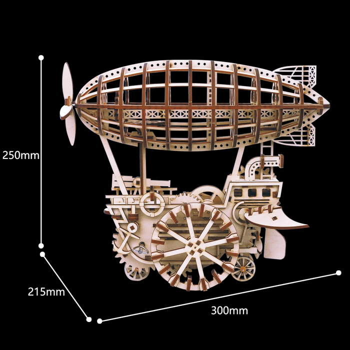 Robotime 3D Puzzle Movement Assembled Wooden Air Vehicle