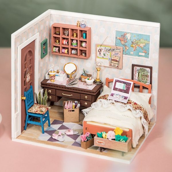 Robotime Anne’s Bedroom DIY Miniature Dollhouse Kit DGM08