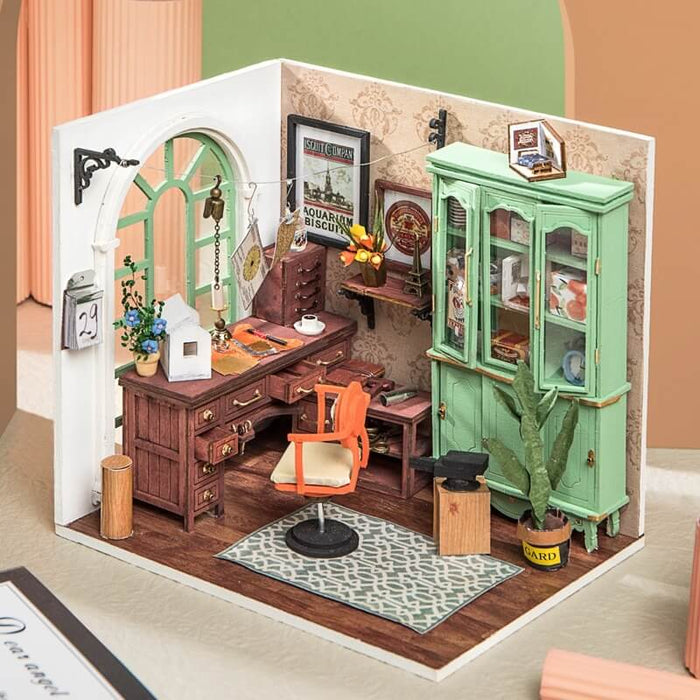 Robotime DIY Mini Dollhouse Jimmy’s Studio Home Office DGM07