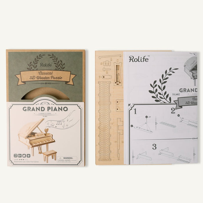 Robotime Modern 3D Wooden Puzzle-Non Animals Grand Piano