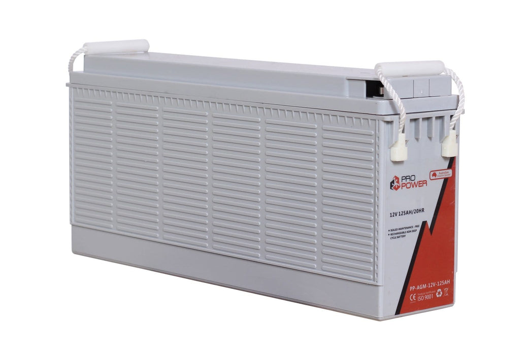 Pro Power 24V Volt 125AH AGM Deep Cycle Battery Caravan 4WD Boat Solar System