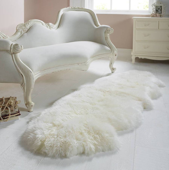 DOUBLE Genuine Australian Premium Soft Sheepskin Lambskin Rug Pelt