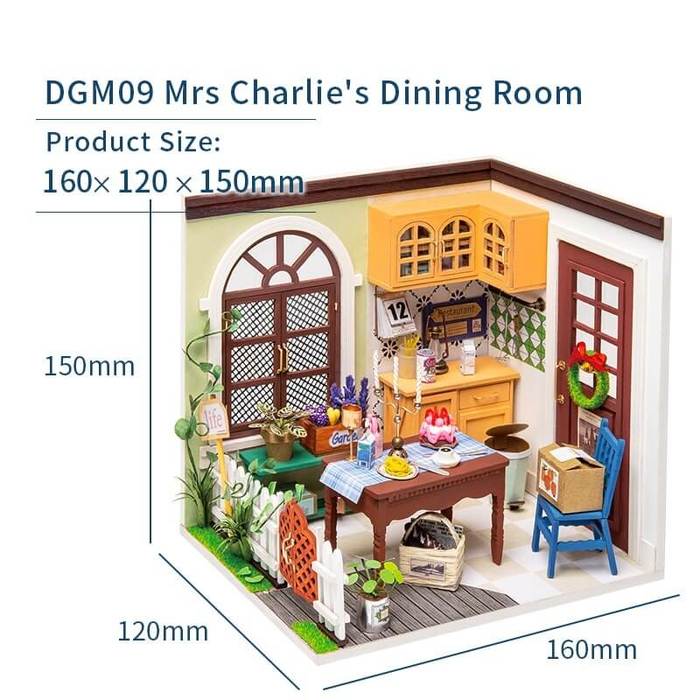 Robotime Charlie’s Dining Room DIY Miniature DGM09