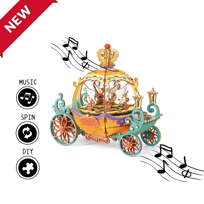 Robotime New Arrival DIY Music box - Pumpkin Carriage