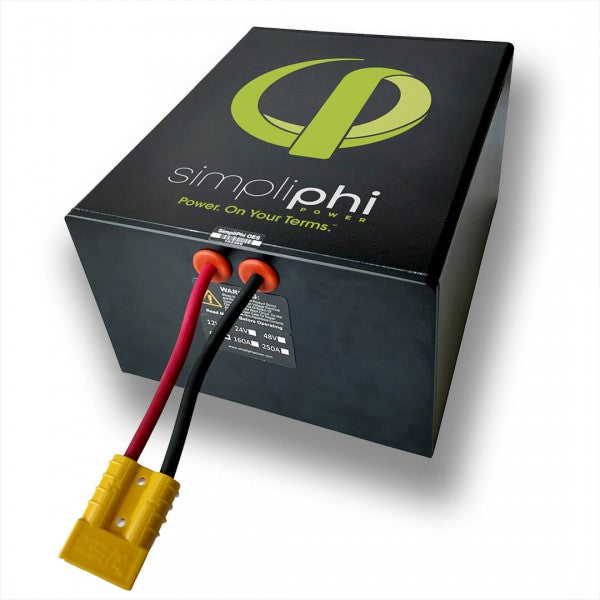 SimpliPhi PHI 1310 Lithium Ferrous Phosphate (LFP) Battery 1310Wh 12V Battery Bank